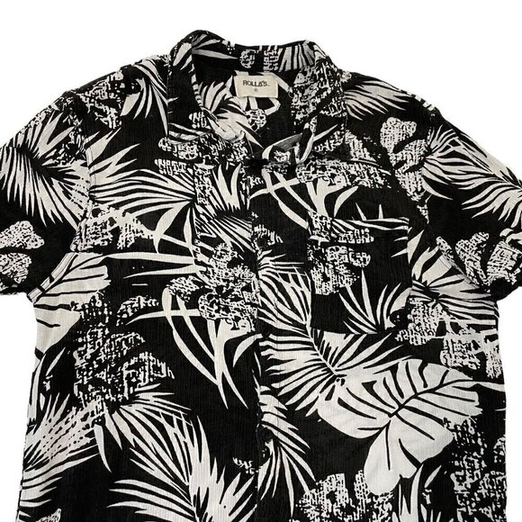 Rolla's Tropical Hawaiian Button Front Shirt Short Sleeve Mens size Medium - Picture 2 of 5